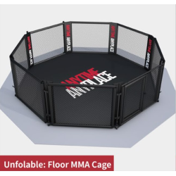 Cage MMA pliable – 5M, 5,5M ou 6M – avec ou sans tatamis